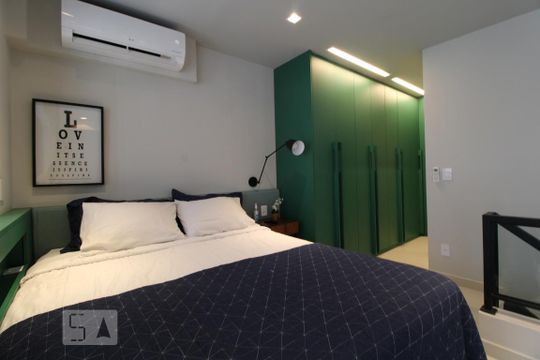 Suíte de apartamento para alugar com 1 quarto, 58m² em Campo Belo, São Paulo