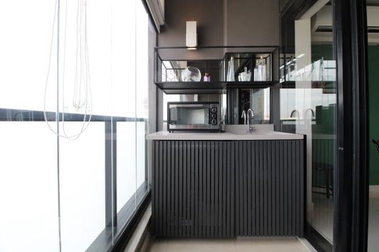 Varanda de apartamento para alugar com 1 quarto, 58m² em Campo Belo, São Paulo