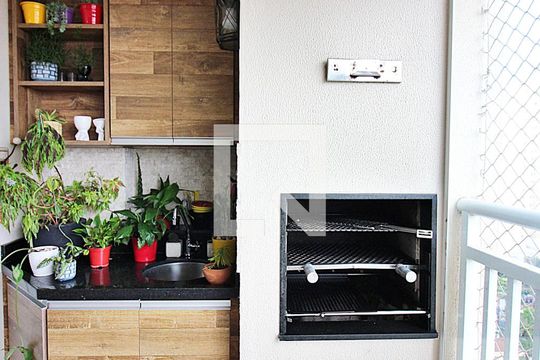 Varanda gourmet de apartamento à venda com 2 quartos, 84m² em Centro, São Bernardo do Campo