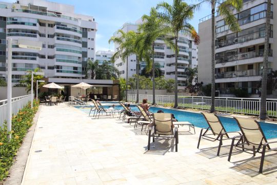 Área Comum - Piscina de apartamento para alugar com 2 quartos, 66m² em Recreio dos Bandeirantes, Rio de Janeiro