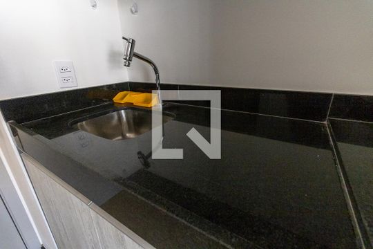 Cozinha de kitnet/studio para alugar com 1 quarto, 25m² em Vila Mariana, São Paulo