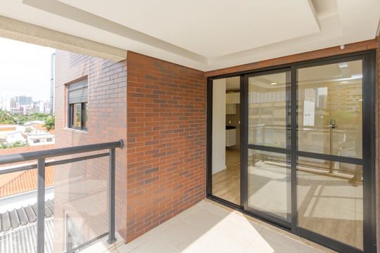 Varanda da Sala de kitnet/studio para alugar com 1 quarto, 41m² em Cidade Monções, São Paulo