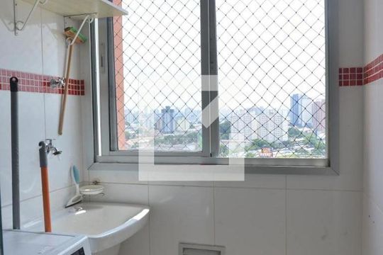 Área de Serviço de apartamento à venda com 2 quartos, 50m² em Vila Homero Thon, Santo André