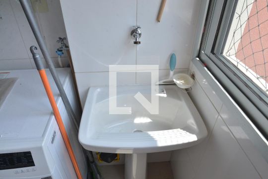 Área de Serviço de apartamento à venda com 2 quartos, 50m² em Vila Homero Thon, Santo André