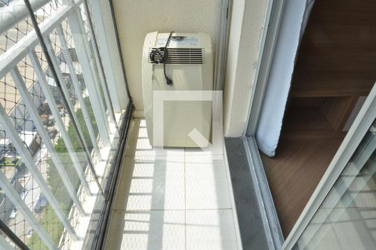 Varanda da Sala de apartamento à venda com 2 quartos, 50m² em Vila Homero Thon, Santo André