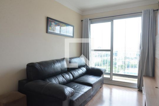 Sala de apartamento à venda com 2 quartos, 50m² em Vila Homero Thon, Santo André