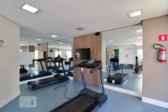 Área comum - Academia de apartamento para alugar com 2 quartos, 52m² em Jardim Monte Alegre, Taboão da Serra