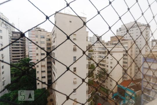 Vista da Sala de apartamento para alugar com 3 quartos, 110m² em Higienópolis, São Paulo