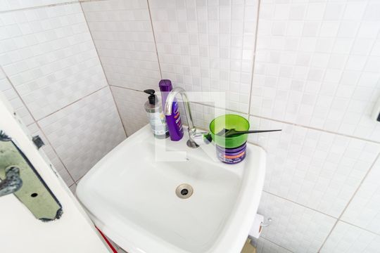 Banheiro da Suíte de apartamento à venda com 3 quartos, 107m² em Vila Parque Jabaquara, São Paulo