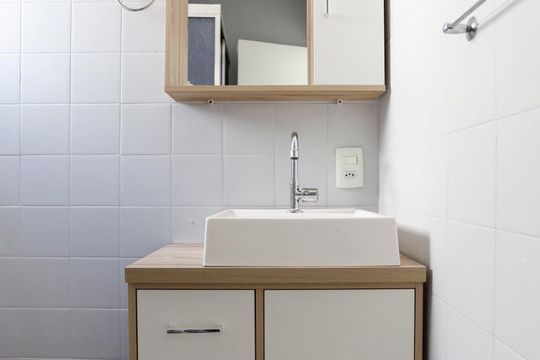 Banheiro de apartamento à venda com 2 quartos, 55m² em Bela Vista, São Paulo