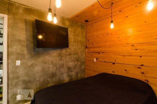 Quarto da suíte de apartamento à venda com 2 quartos, 65m² em Baeta Neves, São Bernardo do Campo