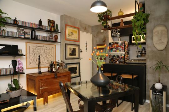 Sala  de apartamento à venda com 2 quartos, 85m² em Jardim Caboré, São Paulo