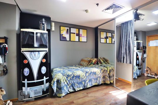 Sala de apartamento à venda com 1 quarto, 44m² em Centro, Santo André