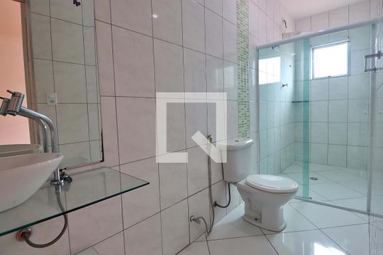 Banheiro da Suíte de casa à venda com 3 quartos, 149m² em Parque Marajoara, Santo André