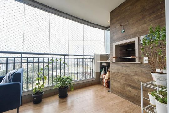 Varanda Gourmet de apartamento à venda com 3 quartos, 109m² em Jardim Aeroporto, São Paulo