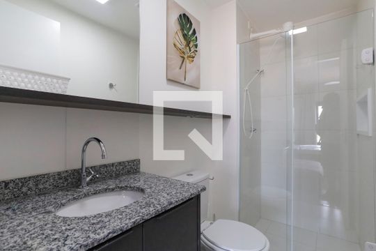 Banheiro de kitnet/studio à venda com 1 quarto, 33m² em Consolação, São Paulo