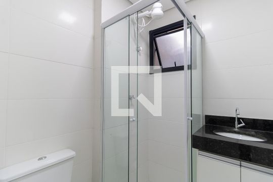 Banheiro de apartamento para alugar com 1 quarto, 22m² em Cambuci, São Paulo