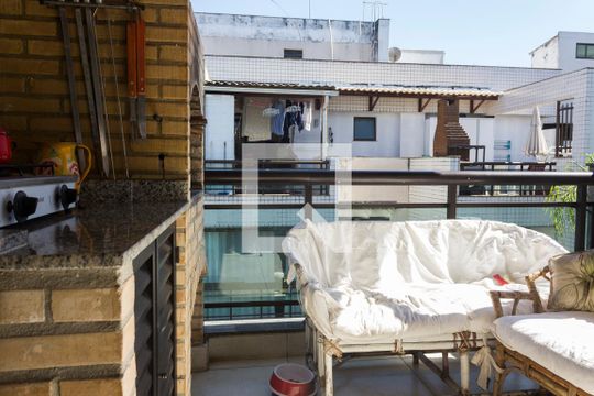 Varanda gourmet de apartamento à venda com 4 quartos, 140m² em Recreio dos Bandeirantes, Rio de Janeiro