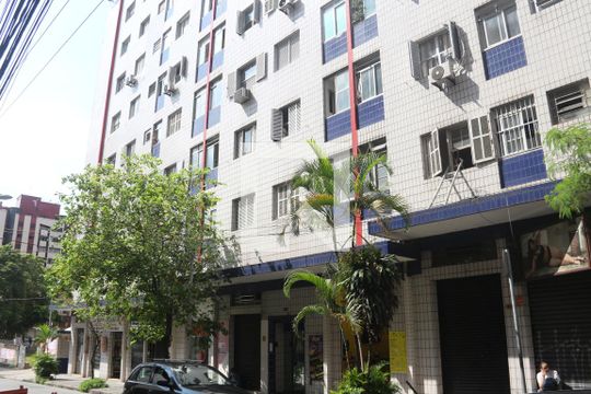 Fachada do Prédio de apartamento para alugar com 1 quarto, 26m² em Centro, São Vicente
