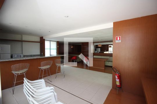 Área comum - Salão de festas de apartamento para alugar com 1 quarto, 68m² em Taguatinga Centro (taguatinga), Brasília