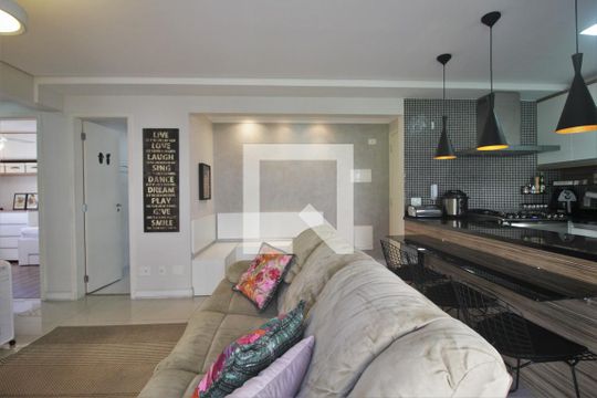 Sala de apartamento à venda com 2 quartos, 67m² em Vila Andrade, São Paulo