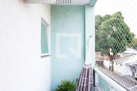 Varanda do Quarto 1 de casa de condomínio para alugar com 3 quartos, 170m² em Zumbi, Rio de Janeiro