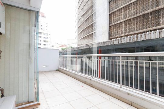 Varanda de apartamento para alugar com 1 quarto, 48m² em Bela Vista, São Paulo