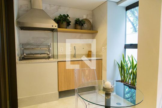Área comum - Churrasqueira de kitnet/studio para alugar com 1 quarto, 28m² em Vila Clementino, São Paulo