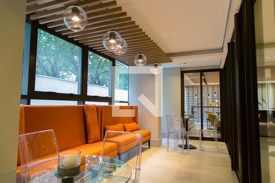 Área comum - Coworking de kitnet/studio para alugar com 1 quarto, 28m² em Vila Clementino, São Paulo