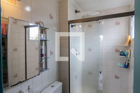 Banheiro Social de apartamento à venda com 2 quartos, 56m² em Vila Regente Feijó, São Paulo