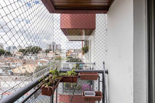 Varanda Sala de apartamento à venda com 2 quartos, 56m² em Vila Regente Feijó, São Paulo