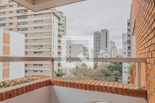 Varanda de apartamento à venda com 1 quarto, 68m² em Jardim Paulista, São Paulo