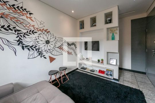 Sala de apartamento à venda com 2 quartos, 72m² em João Pinheiro, Belo Horizonte
