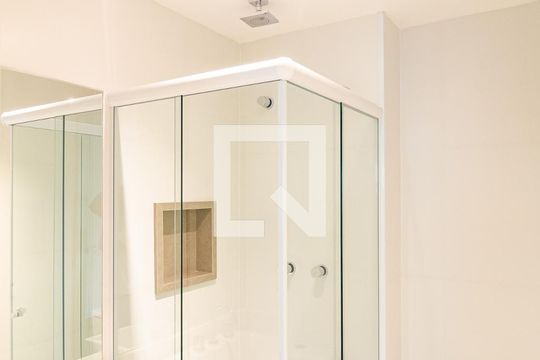 Banheiro Social de apartamento à venda com 1 quarto, 29m² em Vila Clementino, São Paulo