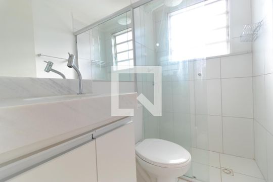 Banheiro de apartamento para alugar com 2 quartos, 48m² em Vila Monte Alegre, Paulínia