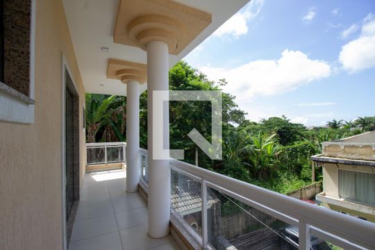 Varanda da Suíte 1 de casa à venda com 3 quartos, 350m² em Recreio dos Bandeirantes, Rio de Janeiro
