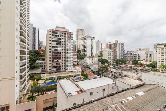 Vista de kitnet/studio à venda com 1 quarto, 26m² em Cerqueira César, São Paulo