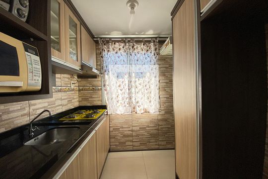 Cozinha de apartamento para alugar com 2 quartos, 50m² em Campina, São Leopoldo