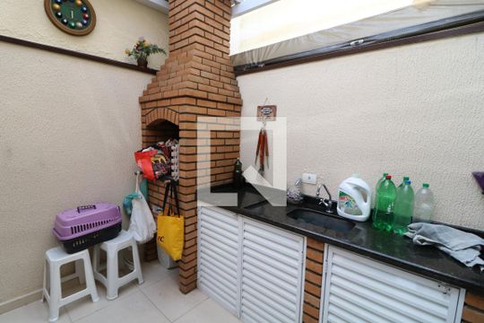Churrasqueira / area de servico de casa à venda com 3 quartos, 160m² em Vila Divina Pastora, São Paulo