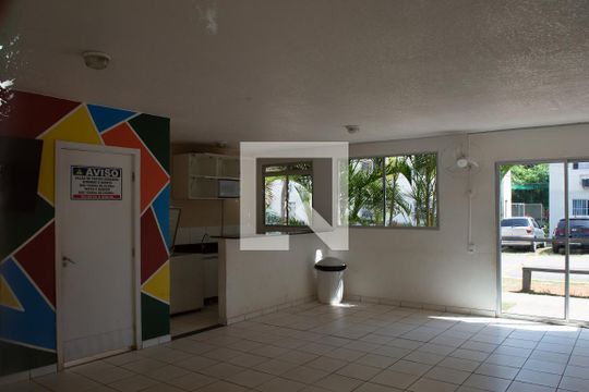 Área comum - Salão de festas de apartamento para alugar com 1 quarto, 43m² em Campo Grande, Rio de Janeiro