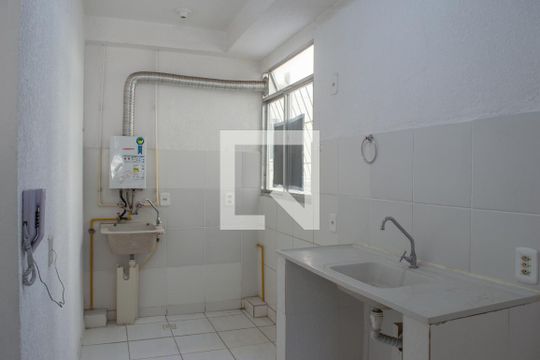 Cozinha e Área de Serviço de apartamento para alugar com 1 quarto, 43m² em Campo Grande, Rio de Janeiro