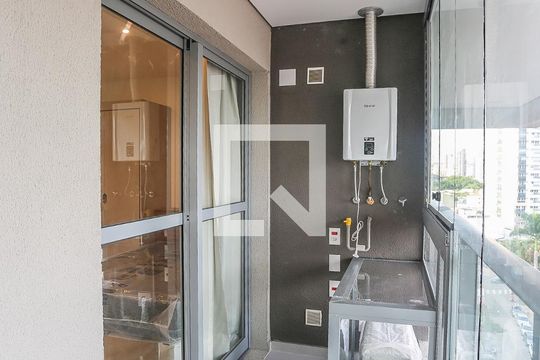 Varanda da Sala de kitnet/studio à venda com 1 quarto, 28m² em Butantã, São Paulo