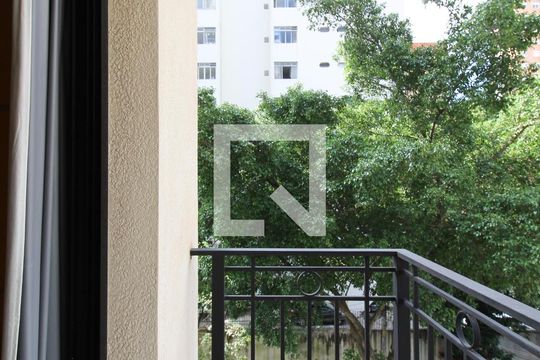 Varanda da Suíte de apartamento para alugar com 1 quarto, 43m² em Itaim Bibi, São Paulo