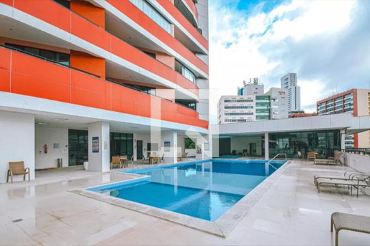 Área comum - Piscina de apartamento para alugar com 1 quarto, 50m² em Caminho das Árvores, Salvador