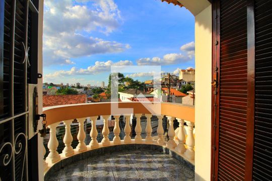Varanda da Suíte 2 de casa à venda com 5 quartos, 315m² em Vila Tibiriçá, Santo André