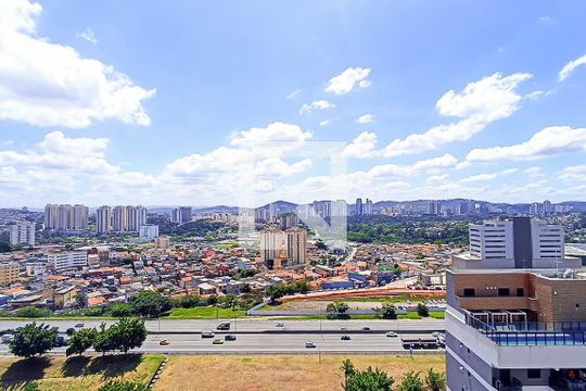 Vista varanda sala, quarto, suíte 2 e área gourmet de apartamento à venda com 4 quartos, 196m² em Bethaville I, Barueri