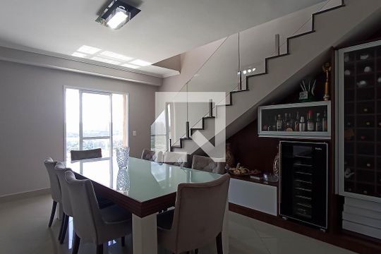 Sala de jantar de apartamento à venda com 4 quartos, 196m² em Bethaville I, Barueri