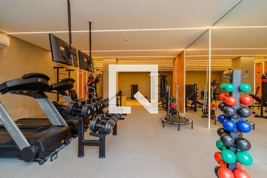Área comum - Academia de kitnet/studio para alugar com 1 quarto, 38m² em Teresópolis, Porto Alegre
