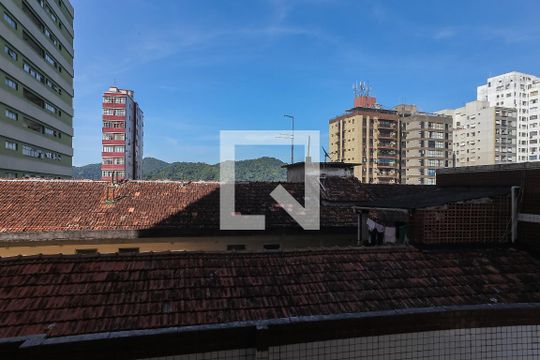 Vista de apartamento para alugar com 1 quarto, 48m² em Itararé, São Vicente