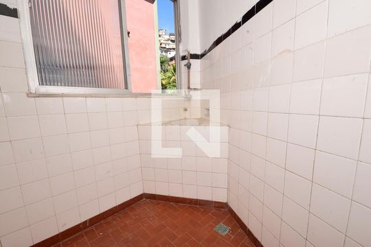 Detalhe da area de serviço de apartamento para alugar com 1 quarto, 40m² em Santa Teresa, Rio de Janeiro
